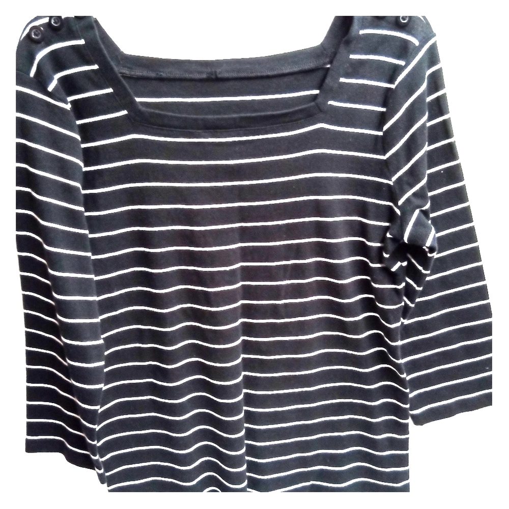 Top Stripped Square neck